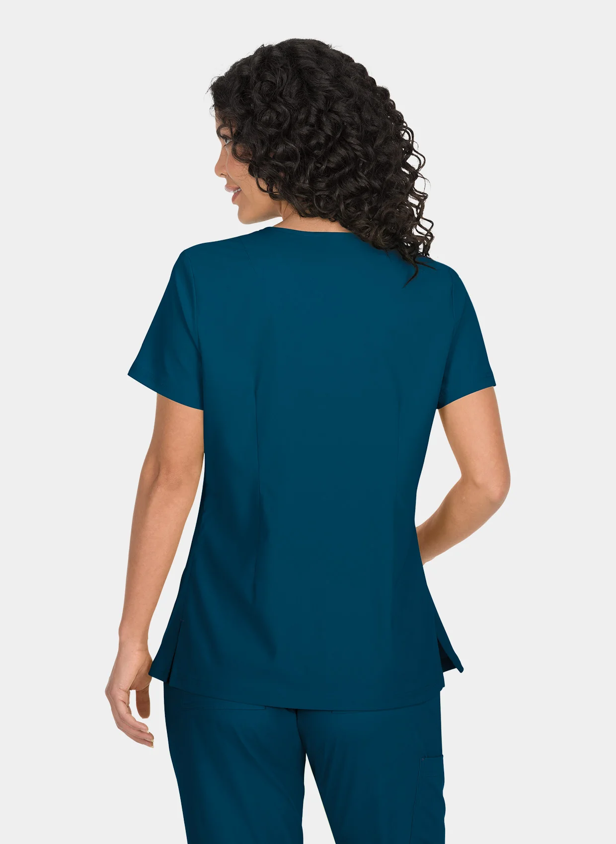Koi Basics Katie Scrub Top -  Caribbean - Image 3