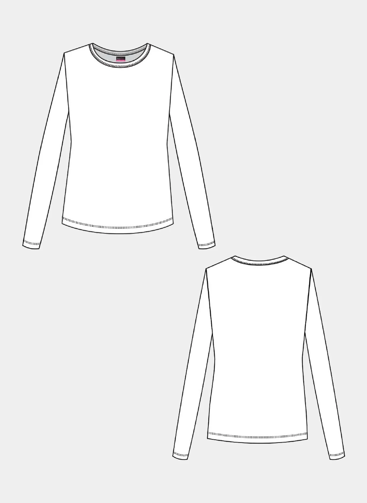 Koi Essentials Rohan Heart Pointelle Tee - Geranium - Image 3