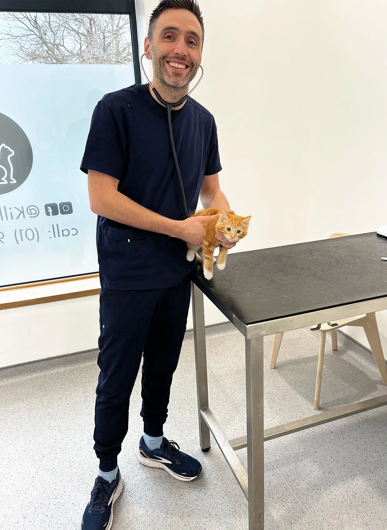 Koi Next Gen Free To Be Scrub Top - Navy - Image 3