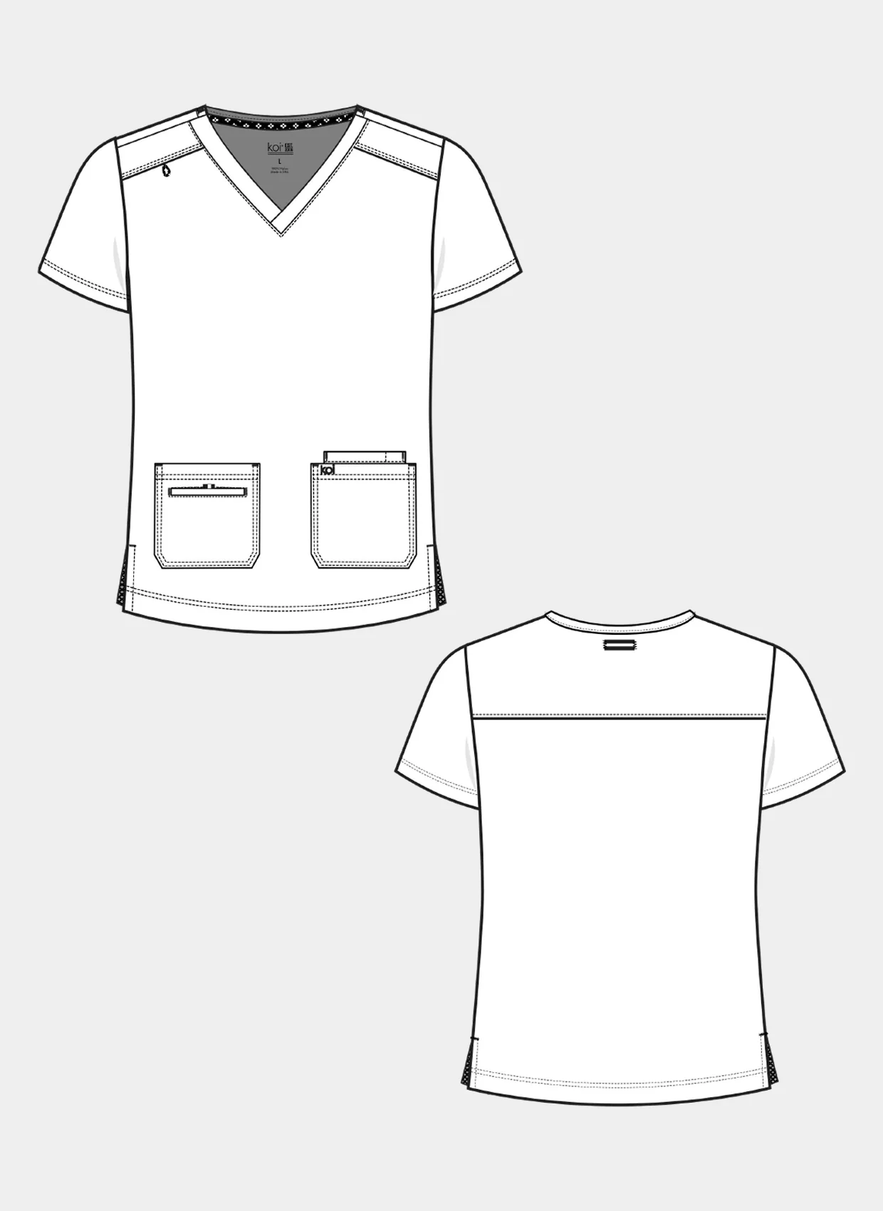 Koi Next Gen Free To Be Scrub Top - Navy - Image 6