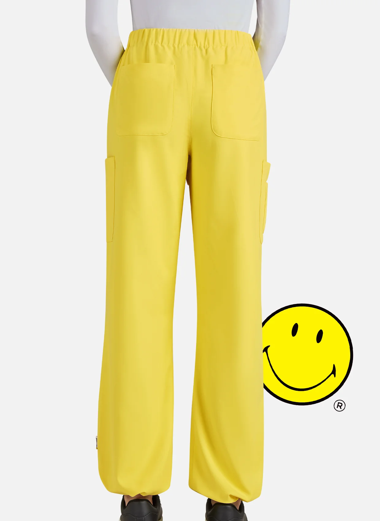 Koi Smiley World Jubilant Scrub Trousers - Loving Yellow - SALE - Image 3