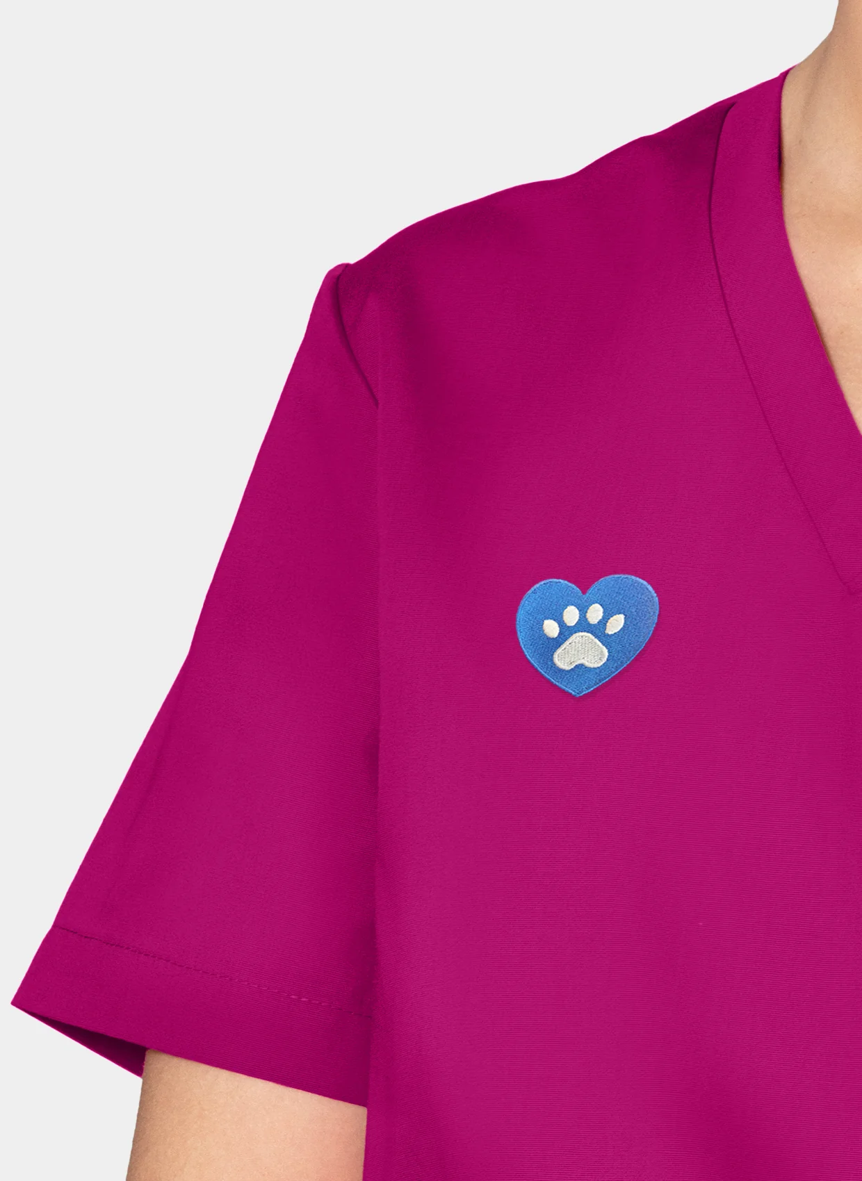 Unisex Orange Standard Balboa Scrub Top - Fierce Fuchsia - Image 7